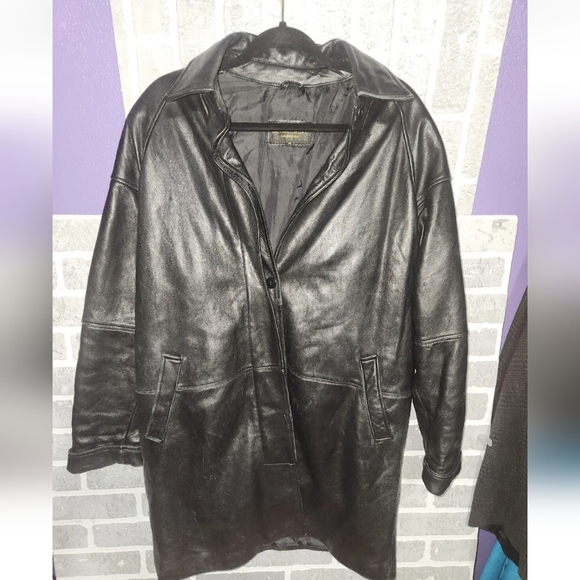 beyond sport vintage womens leather jacket size medium - Picture 1 of 9